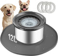 Decflow 12L No Spill Dog Water Bowl for Large Dogs, Stainless Steel Spill Proof Bowls with Suction Cup Anti-Skid Mat, Slow Drinking Feeder for Messy Drinkers, Heavy Duty Pet Bowls for Indoor/Outdoor