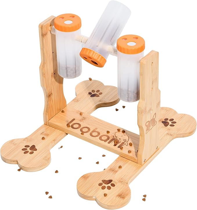 LOOBANI Dog Puzzle Toys Wooden - Interactive Toys for Boredom, IQ Training and Mental Brain Stimulation, Treat Dispensing and Entertainment Toys/Food Slow Feeder for Small to Large Dogs