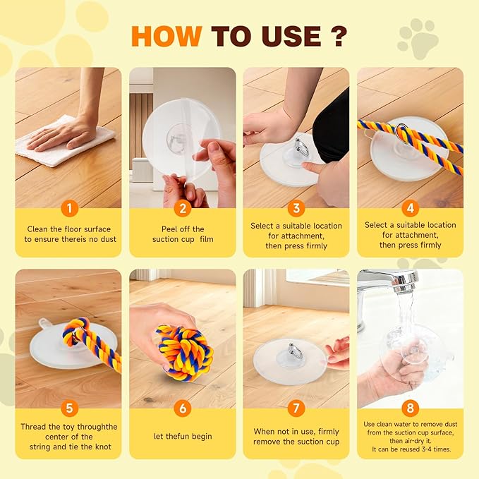 Medium Dog Toys:Interactive Sticky Suction Cup Tug & Pull-Apart Toy,Durable Rope and Orange chew Ball，The Indestructible Enrichment Puzzle, Built for Aggressive and Busy chewers