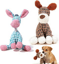 Indestructible Dog Toy, 2026 New Tough Dog Toys for Aggressive Chewers, Squeaky Chew Toys for Small Medium Large Dogs Puppy Teething Interactive Dog Toys to Keep Them Busy (2pc, Blue+Brown)