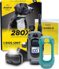 Dogtra 280X E-Collar with Remote - [X-Shield Front Plate - Teal Green] 10 lbs+, 1/2 Mile Range, LED Light, 100 Levels for Stubborn Dogs