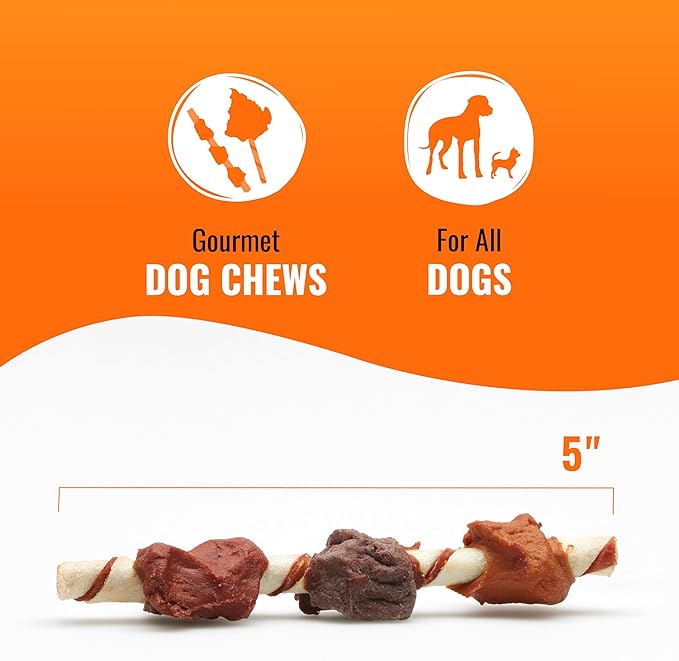 Good ‘n’ Fun Triple Flavor Kabobs Chews for All Dogs, 48 Ounces, Treat Your Dog to Long-Lasting Chews Made from Beef Hide, Real Chicken, Pork Hide, Duck and Chicken Liver