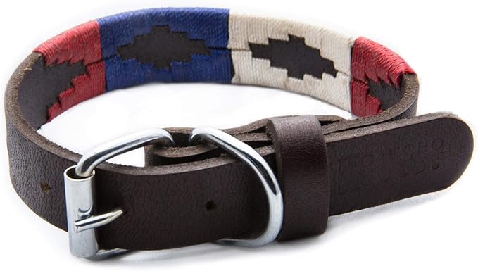 Gaucho Goods Soft Leather Dog Collar (XS, The Patriot)