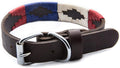 Gaucho Goods Soft Leather Dog Collar - The Patriot (L)
