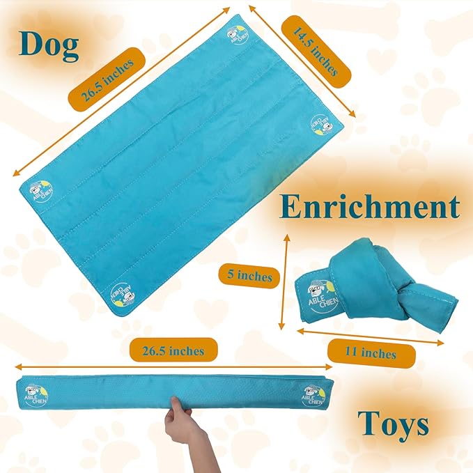Snuffle Knot for Dogs, Interactive Dog Puzzle Toys for Small Dogs, Puppy Enrichment Toys, Encourage Natural Foraging Skills, Snuffle Ball with 10 Treat Pockets for Slow Eating