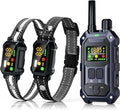 BLACKDOG Military Dog Shock Collar 2 Dogs (5-150lbs) - 4200ft Dog Training Collar with Remote, 4 Training Modes, Flashlight&Strobe, 90-Day Battery, IP67 Waterproof Dog E Collar for All Breeds (Blue)