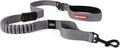 EzyDog Zero Shock Dog Leash - Shock Absorbing Bungee Leash for Dogs That Pull or Excite - Dual Handle and Reflective for Large, Medium, or Small Dogs (48-Inch, Gray)