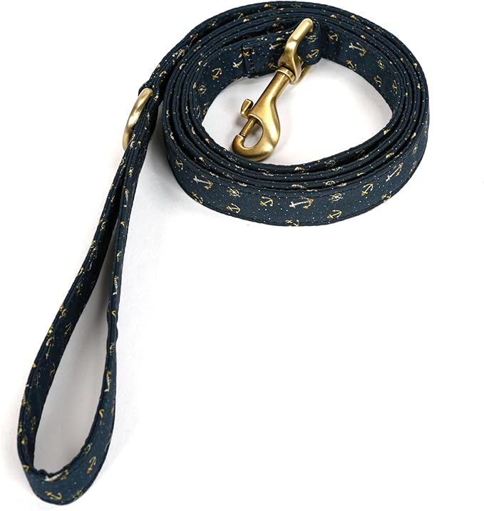 Organic Cotton Dog Leash for Small,Medium and Large Breed,Brass Hardware Pet Leash for Walking,Running and Training 6FT