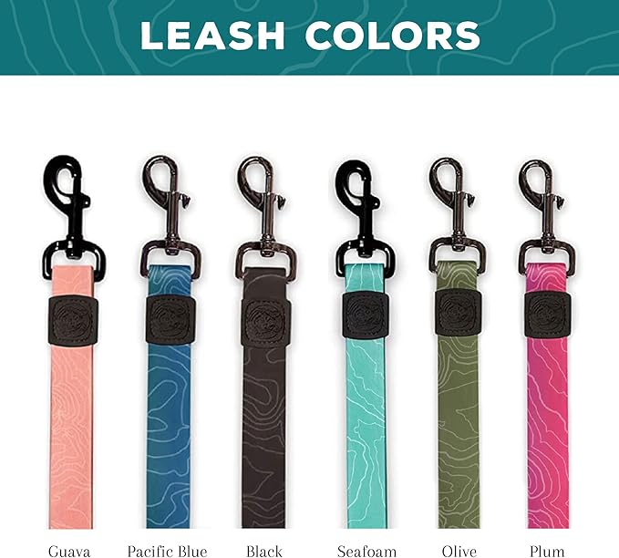 Wilderdog Waterproof Dog Leash - Repels Water & Dirt - Black