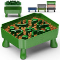 UPSKY Slow Feeder Dog Bowl, 2-in-1 Raised Dog Bowl with Anti-Choking Maze Puzzle, 2-6 Cups Pet Food for Small & Medium Breeds, Interactive Pet Feeder to Slow Eating, Reduce Boredom Fruit Green