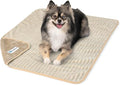 PetAmi Waterproof Dog Blanket, Leakproof Pet Blanket for Small Medium Large Dogs, Reversible Furniture Bed Sofa Couch Cover Protector, Plush Striped Pet Throw for Indoor Cat, 29x40 in, Taupe Beige