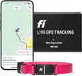 Fi Series 3 Smart Dog Collar - GPS Dog Tracker and Activity & Health Monitor, Waterproof, LED Light, Escape Alerts, Nationwide Coverage [Free 1 Year Membership] (Pink, Medium)