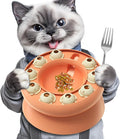 KADTC U.S. Brand & Design - Cat Puzzle Feeder for Indoor Cats Treat Puzzles,Food Slow Bowl,Kitten Enrichment Toys Kitty Mental Stimulation Brain-Teasing Pink Toy