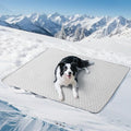 Soulbond Cooling Mat for Extra Large Dogs - 60"x80" Washable Machine Cooling Pad for Puppy, QMAX>0.3, Anti-Slip Bottom, Portable Summer Cool Pet Bed Pad for Outdoor/Indoor/Cars/Travel Use, Light Gray