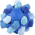 Unbreakable Snuffle Ball Toys for Dog Ball Interactive Toy Foraging Snuffle Mat Puppy Treat Dispenser Slow Feeder Dog Puzzle Toys for Small Medium Large Pets (Blue)