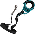 Gooby Easy Fit Wrist Band Surfer Leash - Turquoise, 6 FT - Comfortable Hands Free Leash with Elastic Band for Small, Medium and Large Dogs