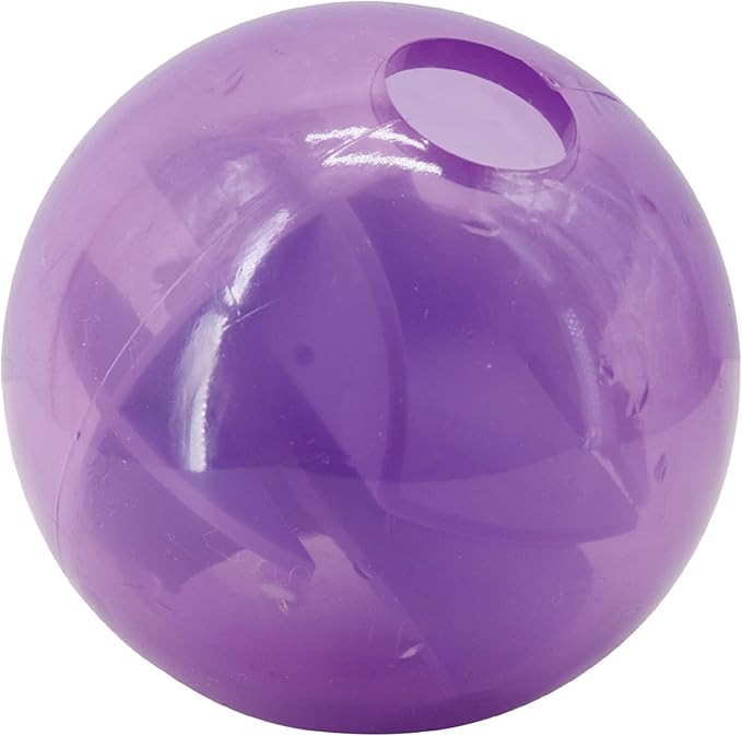 Outward Hound Orbee-Tuff Mazee Interactive Dog Puzzle Toy, Treat Dispensing Slow Feeder Ball, Purple, 4.7-Inch