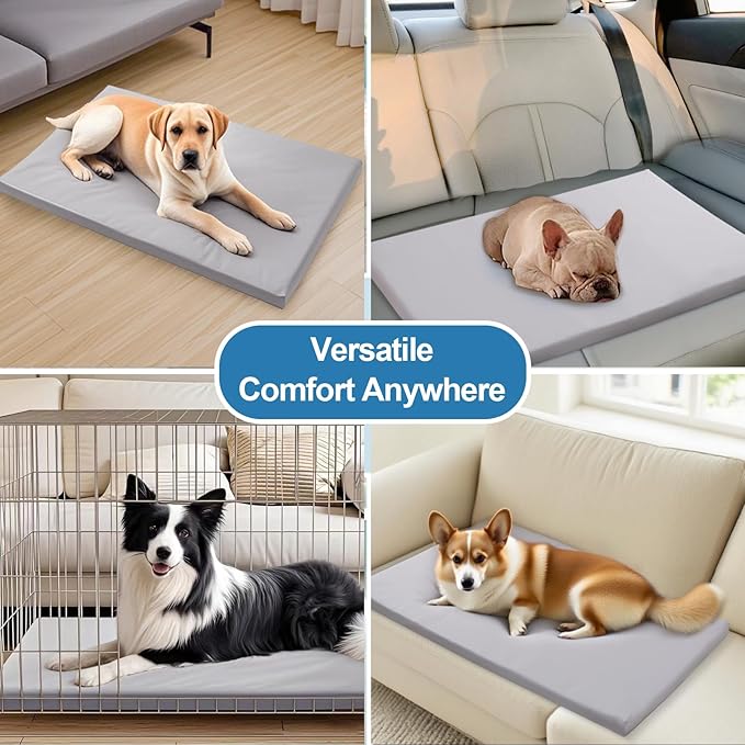 Dog Mat,19"x 30"Dogs Crate Pad,Indoor Non-Slip & Waterproof Dog Mat,Easy Wipe Clean in Seconds，Sleeping for Floor,Car,Sofa,Crate