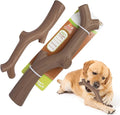 Durable Dog Toy for Power Chewers - 100% Natural Rubber Squeaky Toy for Large & Medium Breeds - Bacon Flavored Dental Chew for Fetch & Tug of War - Safe, Non-Toxic & Safety Tested