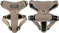 DJANGO Tahoe No Pull Dog Harness – Escape-Proof Dog Harness for Medium & Large Dogs with Front & Back Clips for Everyday Use – Adjustable, Padded, Reflective, Secure, Easy On/Off – Sandy Beige, Large