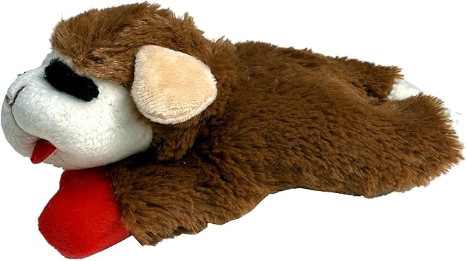 Multipet Lamb Chop Brown | 6 Inch Lamb Chop Dog Toy | Small Dog Toy Lamb Chop Squeaker Toy | Brown 6" | Officially Licensed