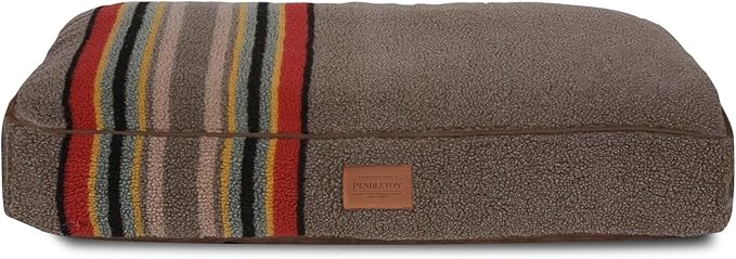 Pendleton Vintage Camp Napper Dog Bed Heather Green, S