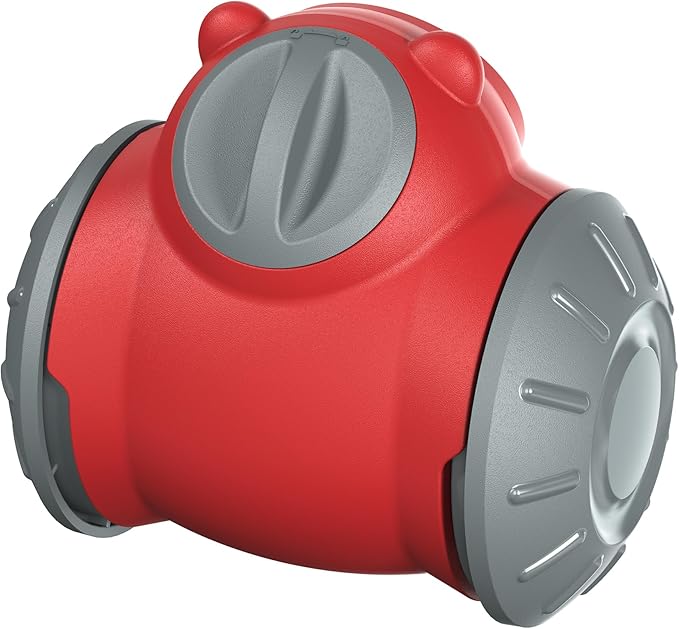 1pcs Interactive Dog Dispenser Toy - Premium Food for Smart Dogs - Adjustable Food Puzzle for Small Medium and Large Dogs for Large/Medium/Small Aggressive Chewers Breed Pet Cat Color Red