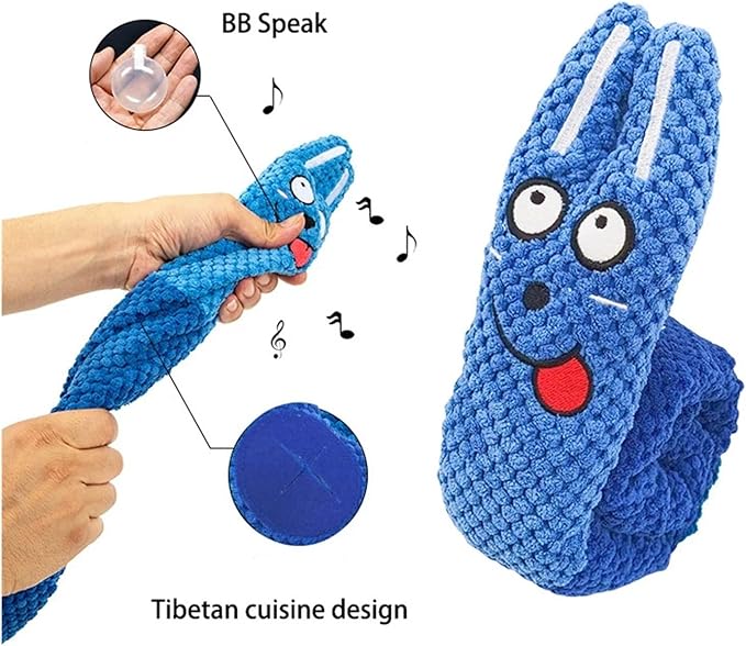 Dog Puzzle Feeder Interactive Toy Indestructible Plush Sound Squeak Hide Food Puppy Toys for Dogs Pet Supplies