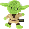 STAR WARS Dog Toy Yoda Plush Flattie Dog Toy - Officially Licensed - Small Soft Stuffingless Crinkle Chew Toys for All Dogs, 6 Inch