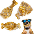 Tough Dog Toys for Aggressive Chewers 3 Pack, Indestructible Dog Toy to Keep Them Busy, Durable Dog Chew Toys for Aggressive Chewers Medium and Large Breeds, Chicken Flavored
