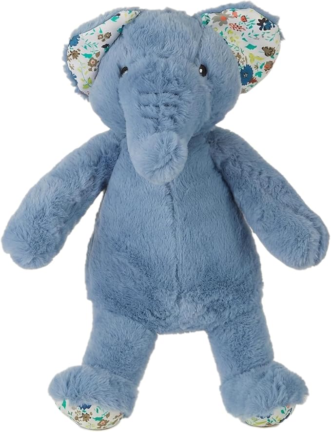 Pet Lou 15" Elephant Plush Dog Toy with Squeakers and Crinkle Paper, Super-Soft Durable Plush, Interactive Stuffed Dog Toy for Indoor & Outdoor Play, Blue