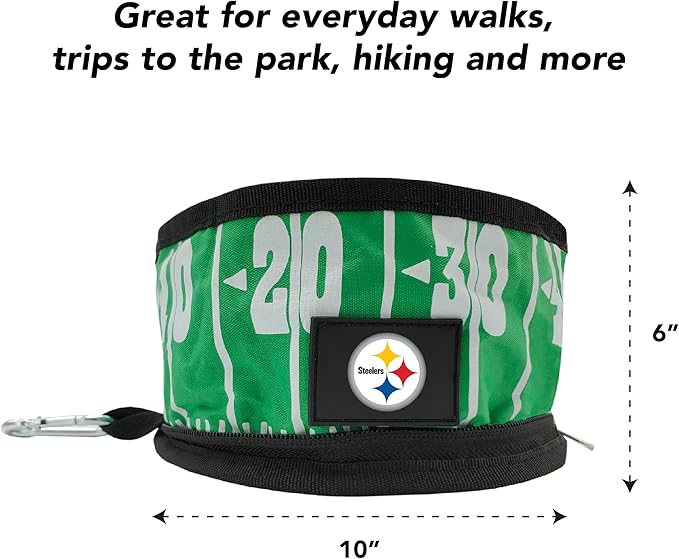 Pets First NFL Collapsible Pet Bowl