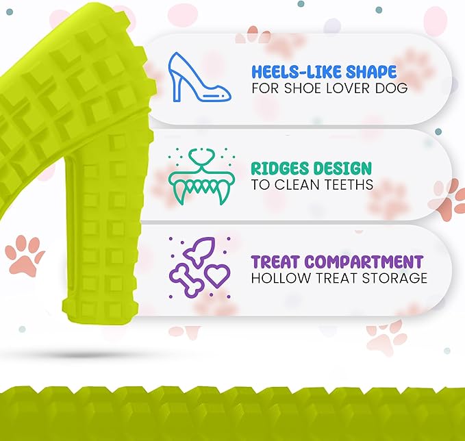 Dog Chew Toys for Aggressive Chewers - Treat Dispensing Chew Shoe Interactive Small Medium Dog Puzzle Toys