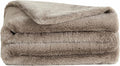 UnHide Lil’ Pet Marsh – Faux Fur Pet Blanket – Extra Soft, Lightweight, Washable Dog Blanket – Comfort and Protection for Couch, Crate, or Bed – Taupe Ducky 34 x 44