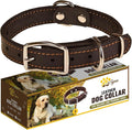 Heavy Duty Black Leather Dog Collar - Soft and Strong Dog Collar for Puppy or Small Breeds (Small: Fit 10" - 14.5" Neck, Black)