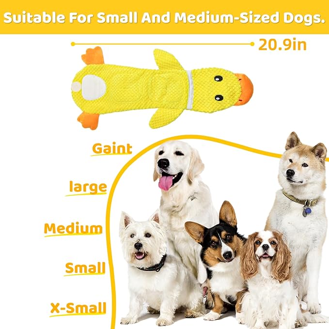 2 Pack Tough Interactive Tug of War Dog Toys for Small Dogs, Interactive Puzzle Toys,Squeaky & Crinkly, Stuffing-Free with Treat Pockets and a Water Bottle Pocket, Ideal for Puppy Small Pet Dogs