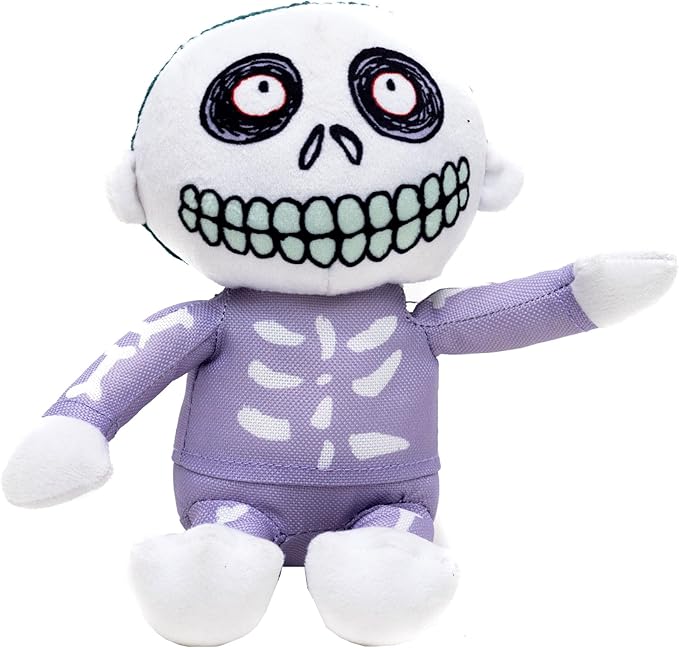 Buckle-Down Disney Squeaky Plush Dog Toy for Large, Medium & Small Dogs, The Nightmare Before Christmas Barrel Full Body Pose, 2.5" x 5.0"