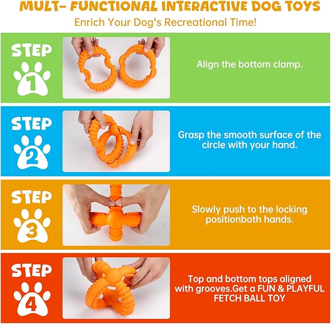 Dog Toys for Aggressive Chewers Indestructible Dog Toys Durable Dog Chew Toys for Large/Medium Breed, Real Bacon Flavored Best Dog Toys to Keep Them Busy (Large, Turkey)