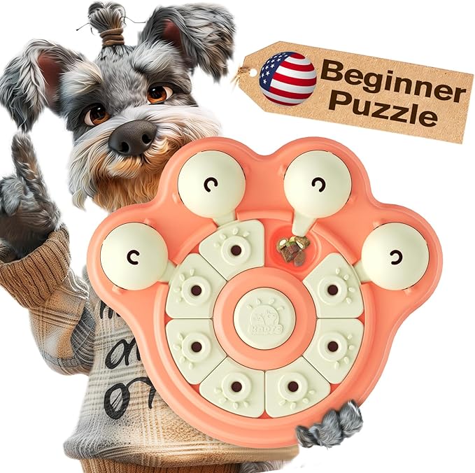 KADTC Dog Puzzle Toy for Small/Medium/Large Beginner Dogs Treat Puzzles Slow Feeder Interactive Enrichment Food Dispenser Puppy Mental Stimulation Brain Stimulating Toys