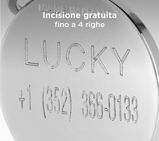 My Family Personalized Pet ID Tag Made in Italy, Pizza, Free Engraved Dog Tag, Hand Enameled Metal, Food Collection