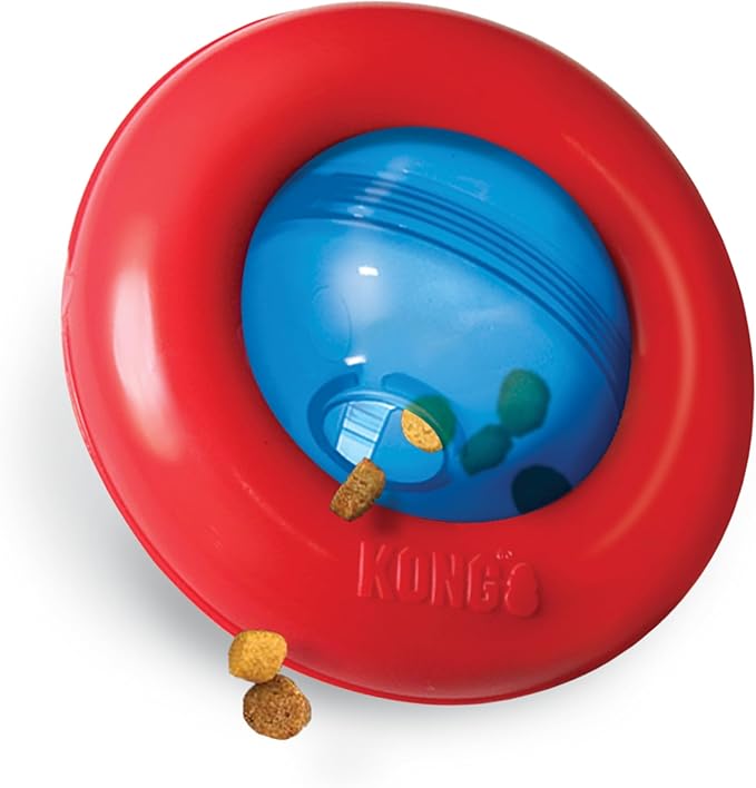 KONG Gyro - Interactive Dog Toy for Treat Dispensing - Dog Slow Feeder for Healthy Eating - for Small Dogs