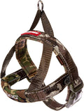 EzyDog Quick Fit Dog Harness – No Pull Harness for Training, Everyday Walking, and Easy Control - Adjustable Fit, Reflective, and Padded (X-Small, Green Camo)