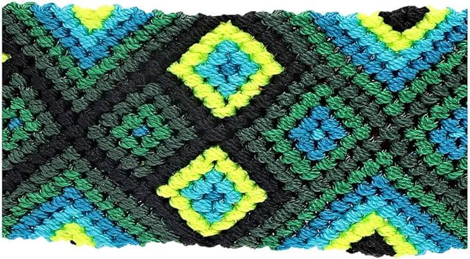 Eternia Premium Leather Dog Collar - Adjustable Handcrafted Collar for Small to Large Dogs (Blue/Green, L)