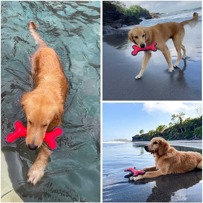 SuperChewy Tough Floating Dog Water Toy Strong Natural Rubber | Great Dog Fetch Toy | Pool Swimming Toy for Puppy| Durable Training Toy for Non-Aggressive Chewers