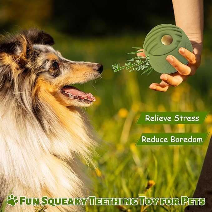 Interactive Dog Toy for Large Dogs (20-140 lbs) 2PACK- Durable Freezable Rubber Chew Toy, Mint Scent, Anxiety Relief Puzzle, Treat Dispenser, Easy to Clean, Long-Lasting, Low-Mess Design