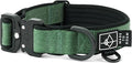 MADE TO ROAM Comfort Collar - Adjustable Nylon Dog Collar with Soft Comfortable Padding, Light Aviation Aluminum Metal Buckle for Small, Medium and Large Dogs (Oregon Haze, Size 4)