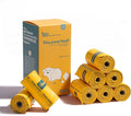 Dog Poop Bags Rolls Guaranteed Leak Proof and Extra thick Poop Bags for Dogs,120 Count 8 Rolls,Lavender Scented,Cornstarch Based Doggie Poop Bag for Puppy and Big Dogs