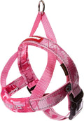 EzyDog Quick Fit Dog Harness – No Pull Harness for Training, Everyday Walking, and Easy Control - Adjustable Fit, Reflective, and Padded (Medium, Pink Camo)