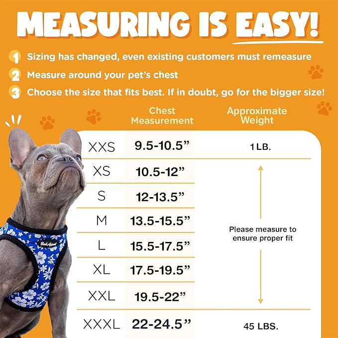 Bark Appeal Tan Plaid Step-in Dog Harness for 2XL to 3XL Sized Pets – Updated Sizing, Re-Measuring is Essential – Soft Vest Harness – Anti-Choke with Adjustable Strap & Heavy Duty Clip – XXXL