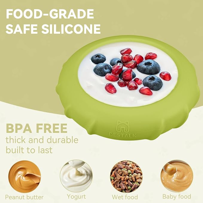 Dog Lick Bowl, Bestalk Wobbly Freeze Bowl Enrichment Feeder for Dogs, Anxiety Relief Lick Mat Puzzle Toy for Distraction, BPA Free Silicone, Dishwasher Safe(Green,S)